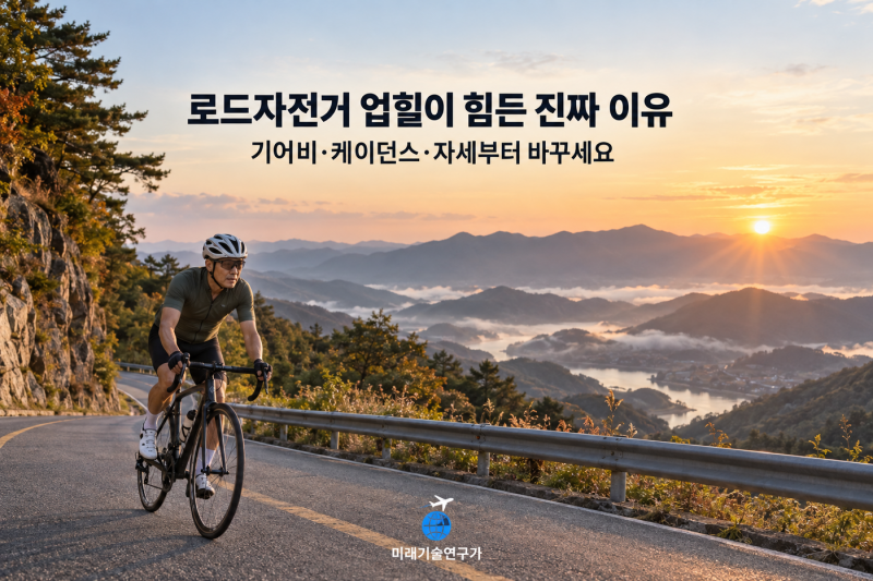 로드자전거 업힐이 힘든 진짜 이유, 기어비·케이던스·자세부터 바꾸세요