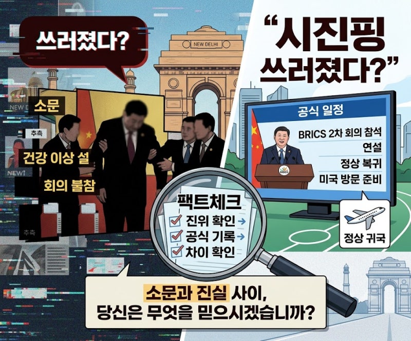 “시진핑이 쓰러졌다?” 갑자기 퍼진 장면을 다시 확인해봤습니다