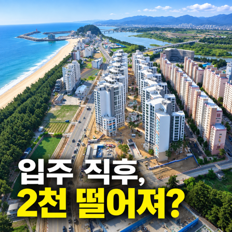 "Price Dropped by 20 Million Won Immediately After Move-in" What Happened to New Apartments in Gangneung?