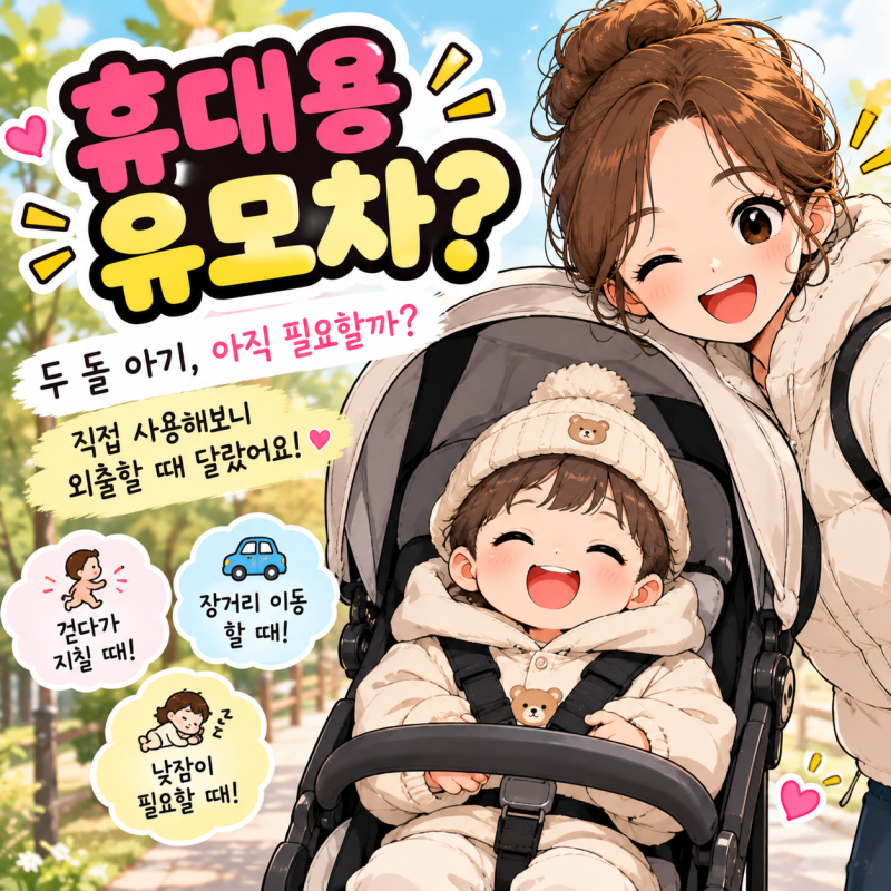 휴대용 유모차 고민된다면? 에이블코지쉘 트라이크 직접 사용해본 후기