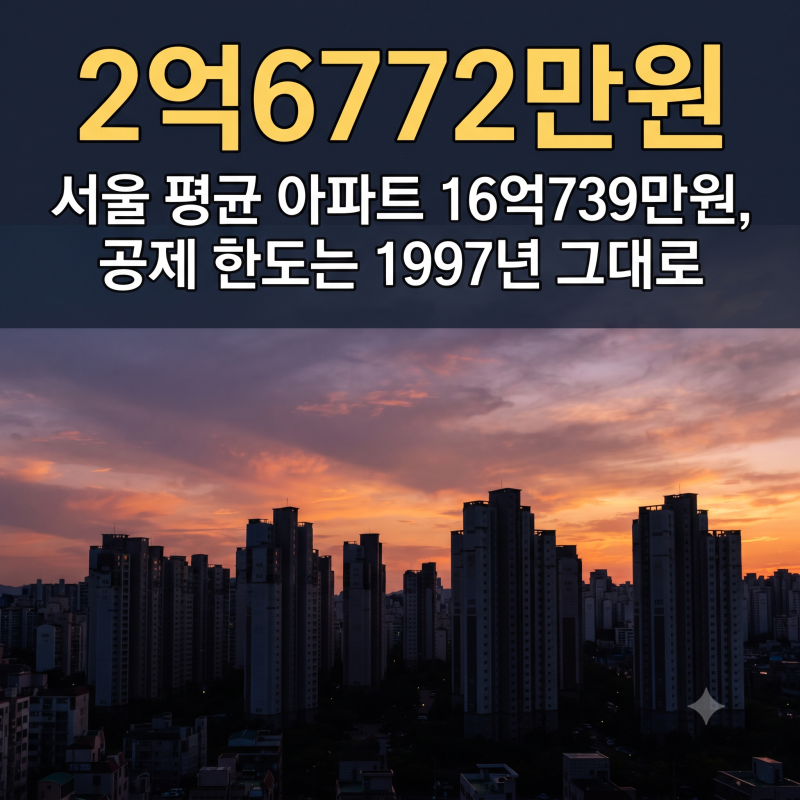 "16억 집 1채에 2억6772만원" 상속세 공제는 1997년 그대로입니다