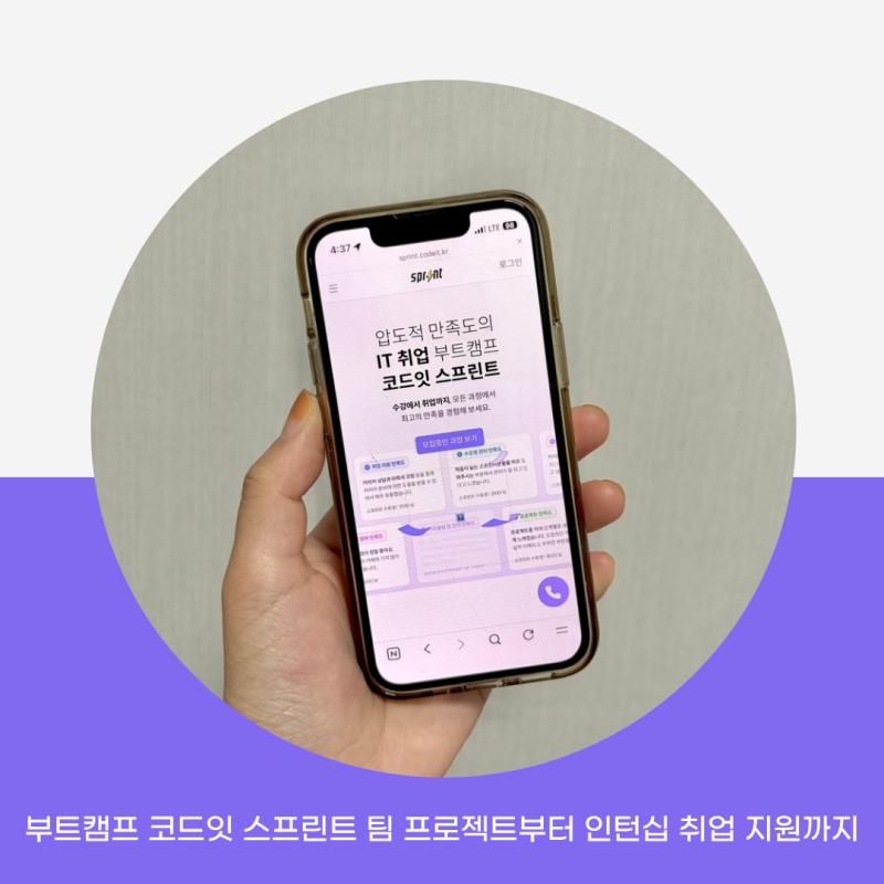 부트캠프 코드잇 스프린트 팀 프로젝트부터 인턴십 취업 지원까지