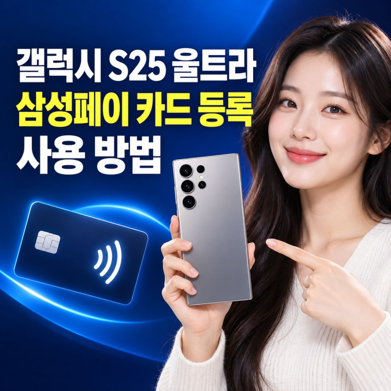 갤럭시 S25 울트라 삼성페이 카드 등록하고 사용하는 방법
