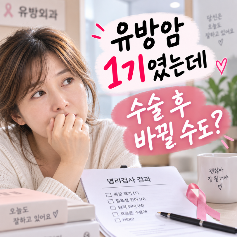 유방암 수술 전 1기였는데… 수술 후 병기가 달라질 수 있을까?