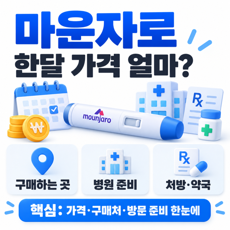 마운자로 한달 가격 얼마? 구매하는 곳과 병원 방문 전 준비할 것