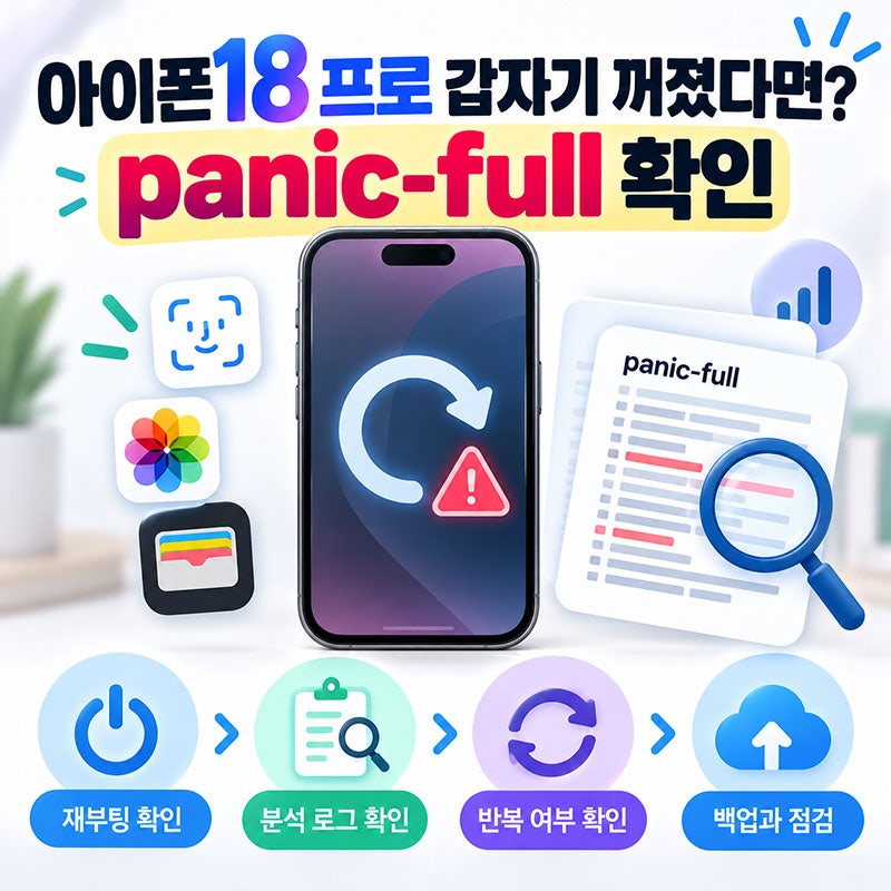 아이폰18 프로 갑자기 재부팅됐다면? 패닉풀 ‘panic-full’ 로그부터 확인하세요