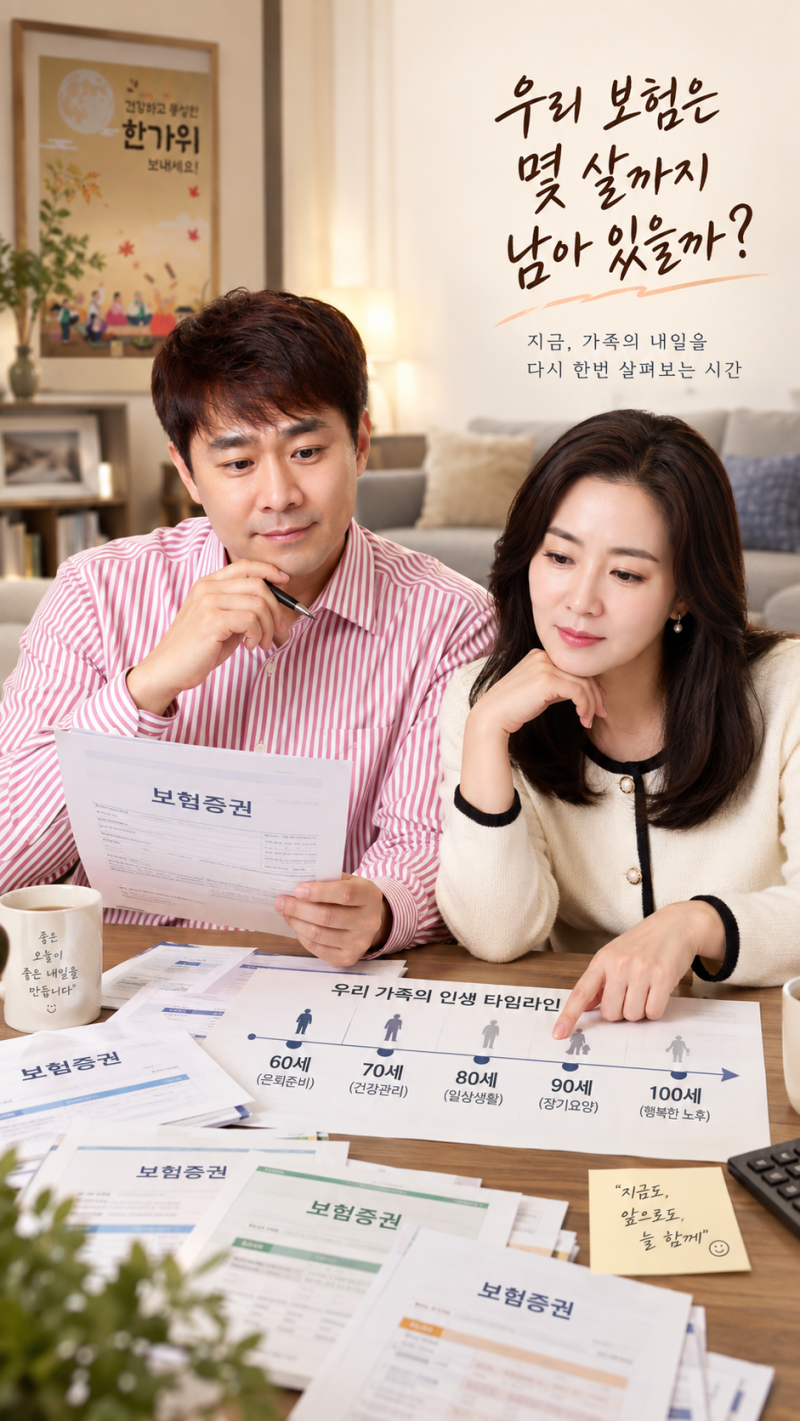 보험 만기 80세면 충분할까요?｜50대라면 보장금액보다 먼저 확인할 ‘보장 종료 나이’