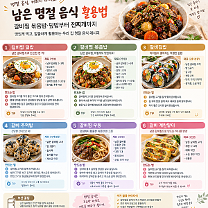 남은 갈비찜 활용법｜갈비찜 볶음밥·덮밥으로 맛있게 먹는 방법