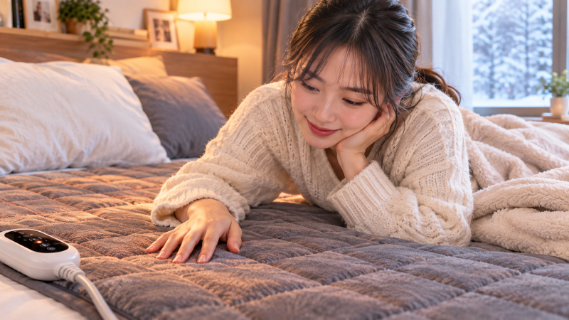 보일러 틀어도 추워서 찾은 한일의료기 탄소매트,1인용 싱글 온열매트 전자파없는 전기장판 ....