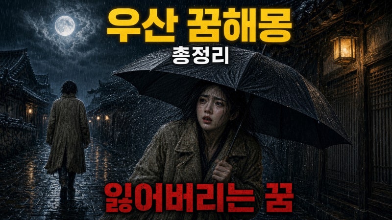 [우산 꿈해몽] 우산이 뒤집히거나 잃어버리는 꿈상황별 의미 총정리 (보호막·손실·길몽·흉....