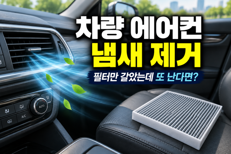 차량 에어컨 냄새 제거 이것부터 확인하세요