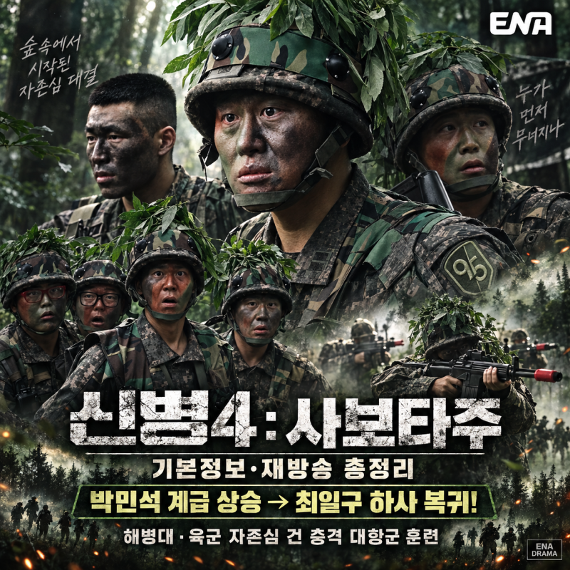 신병4 : 사보타주 9회 줄거리 10회 예고｜박민석 상병·최일구 하사 복귀→해병대vs육군 대항....