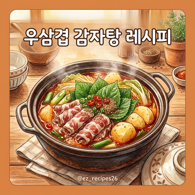우삼겹 감자탕 초간단 레시피