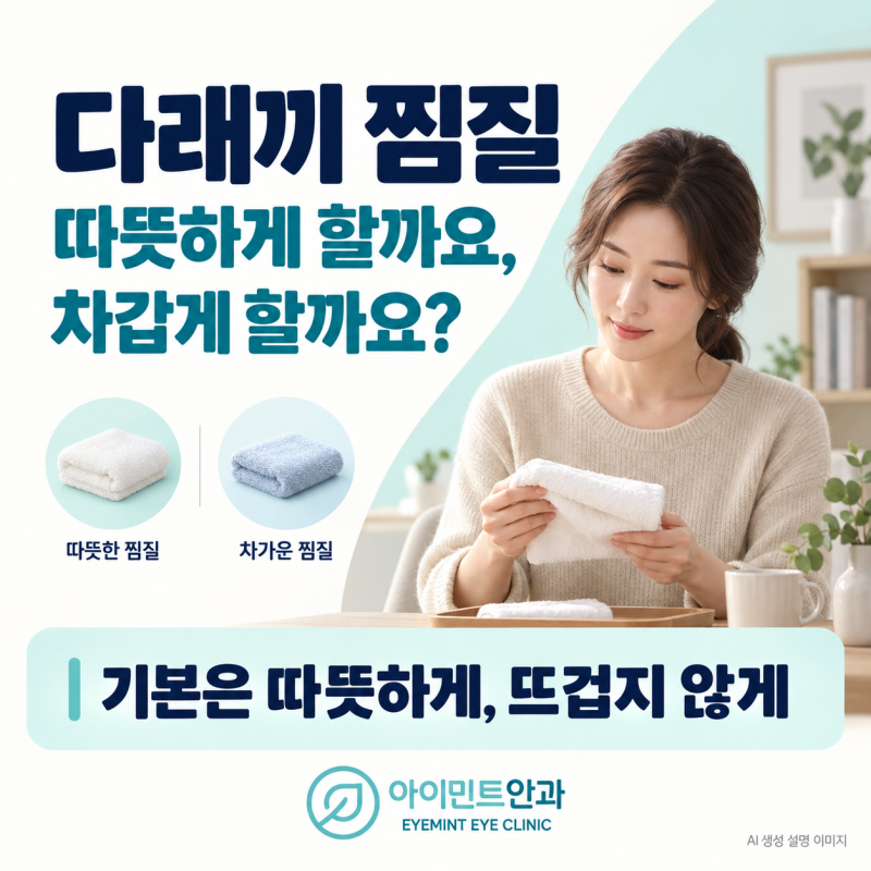 다래끼 온찜질·냉찜질, 무엇이 맞을까요? | 광명안과