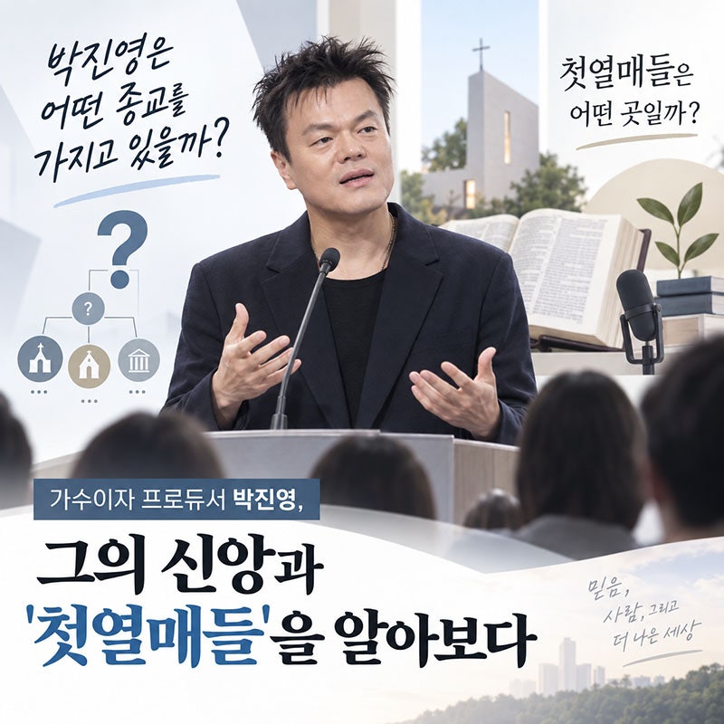 박진영 종교 뭐길래? ‘첫열매들’ 직접 밝힌 교회 정체