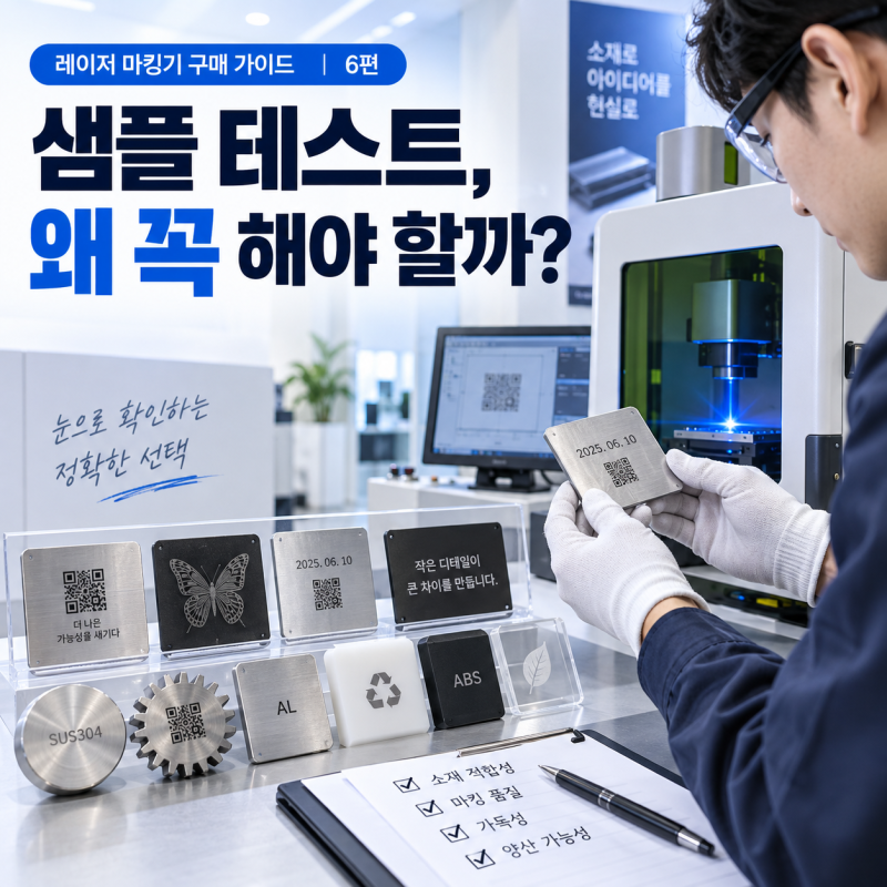 6편｜레이저 마킹기 구매 전 샘플 테스트가 꼭 필요한 이유