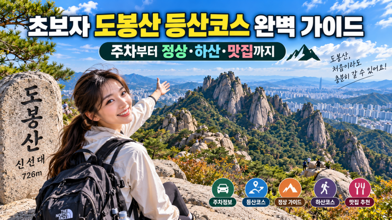 초보자 도봉산 등산코스 완벽 가이드｜주차부터 정상·하산·맛집까지