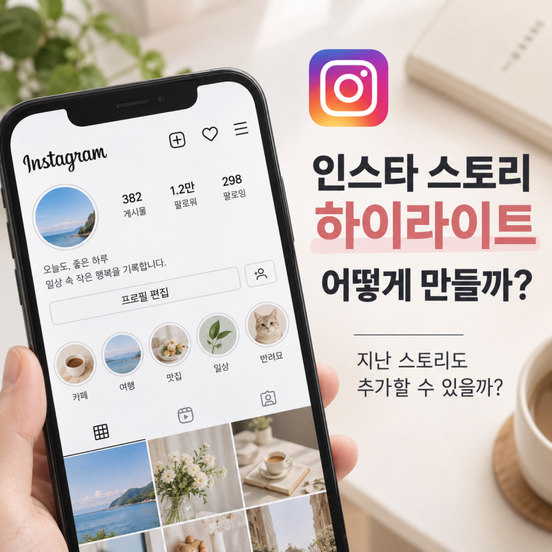 인스타 스토리 하이라이트 만드는 법, 지난 스토리 추가·삭제도 가능할까?