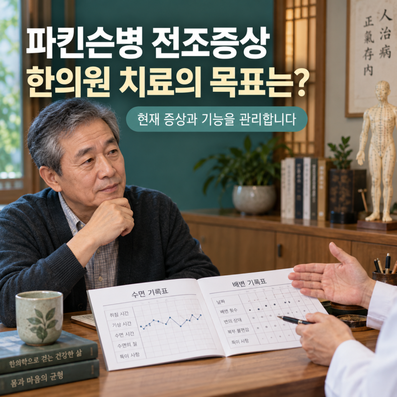 파킨슨병 전조증상 한의원 치료, 무엇을 목표로 해야 할까요?