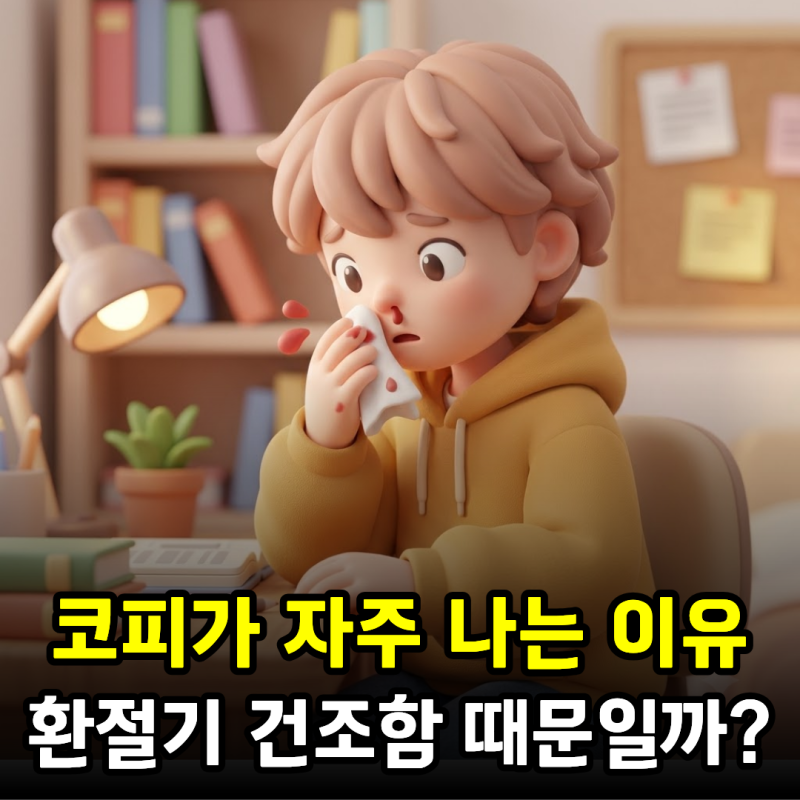 코피 자주 나는 이유, 환절기 건조함 때문일까?