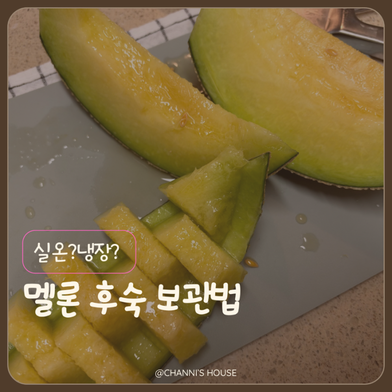 멜론 보관 후숙 방법 제대로 알기, 냉장·실온 보관 차이 정리