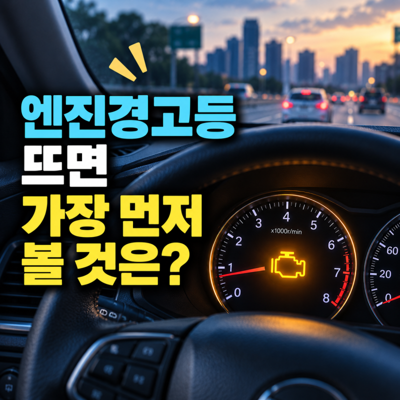 엔진경고등 뜨면 가장 먼저 볼 것은?