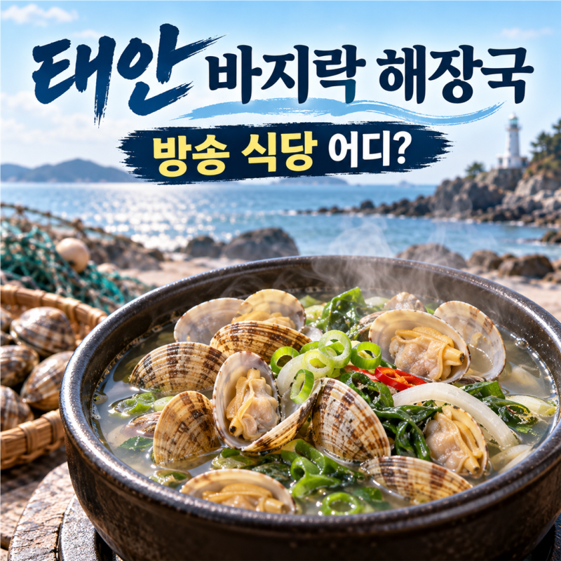 6시 내고향 태안 바지락 해장국 어디?｜재방송 식당 위치·전화