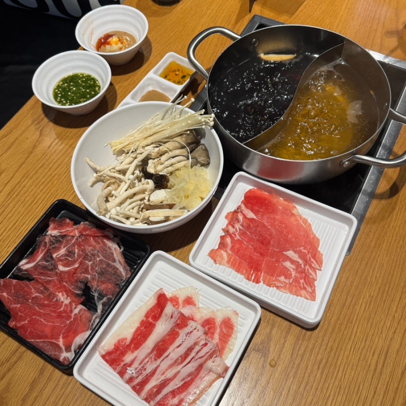 동탄 맛집 로운샤브샤브 스타필드마켓 동탄점 무한리필 버섯샤브샤브