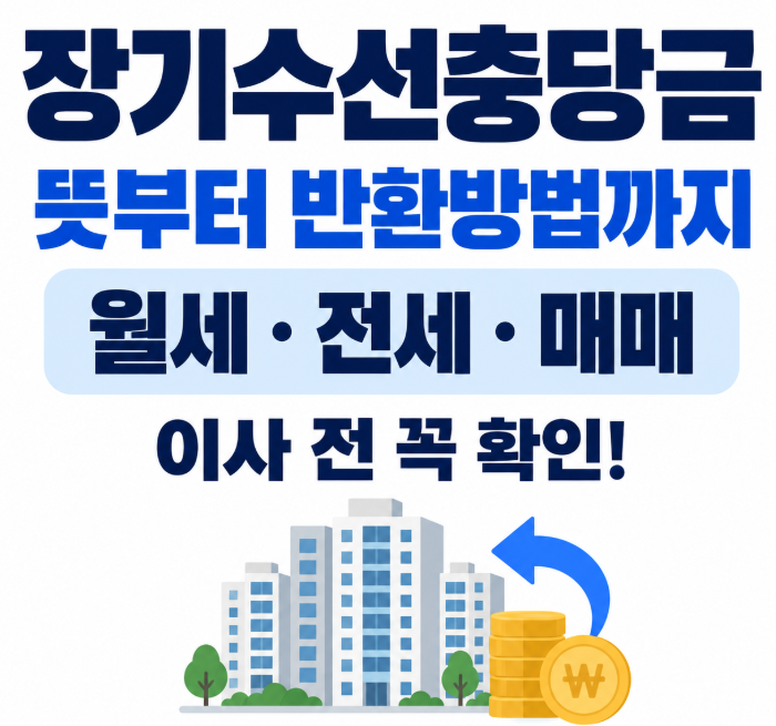 장기수선충당금 뜻 월세,전세,매매 반환방법