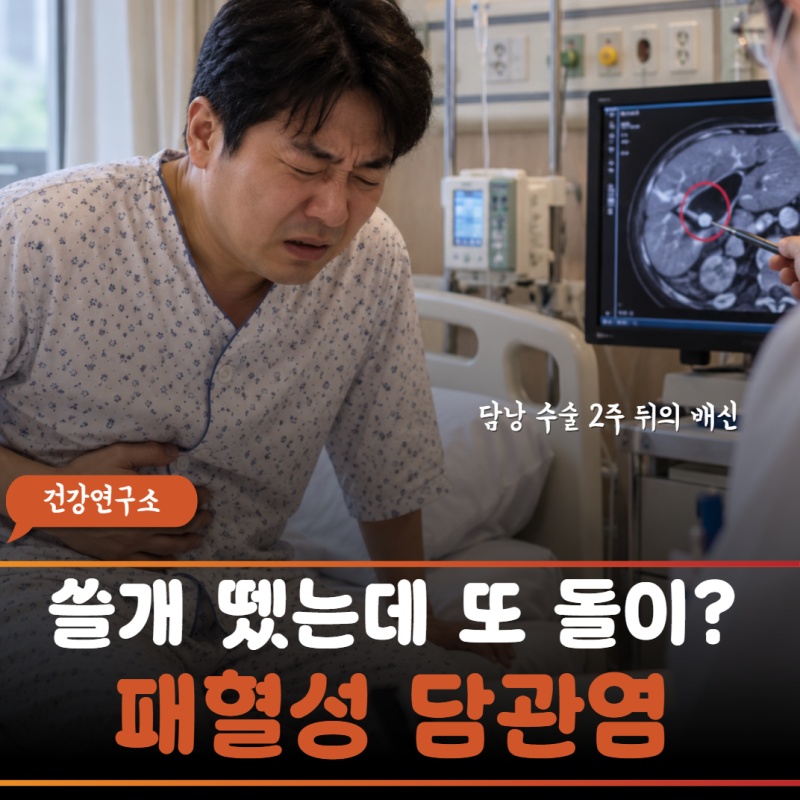 "담낭 절제하고 돌 다 뺐다는데 황달" 잔류 총담관 결석과 패혈성 담관염 응급 수칙 3가지