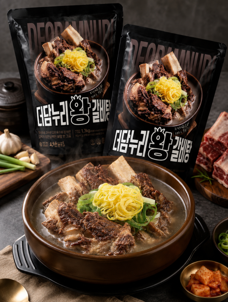 갈비탕 밀키트 추천｜10분이면 완성! 더담누리 왕갈비탕  군산 10년 맛집을 집에서 (전국 배송....