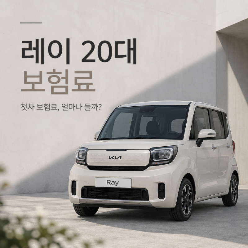 레이 20대 자동차보험료 얼마일까? 첫차 보험료가 비싼 이유