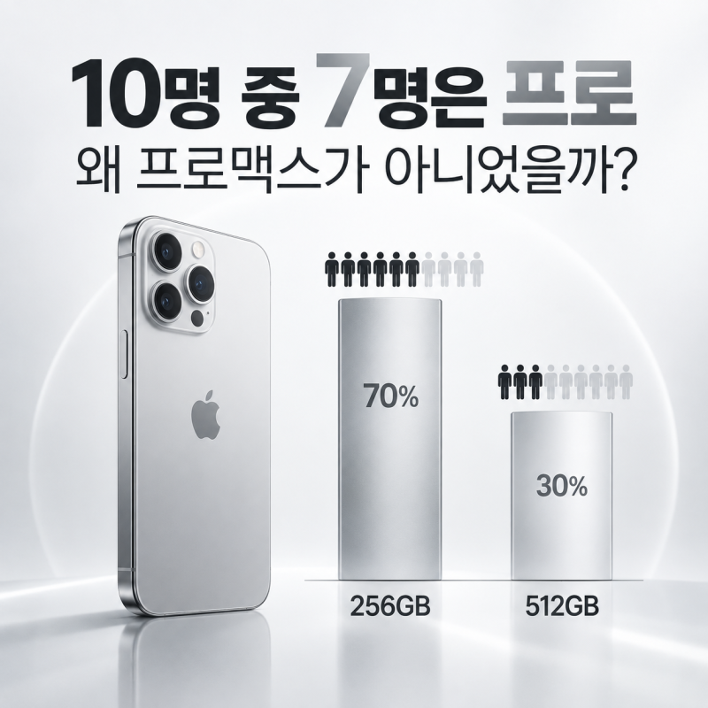아이폰18 프로 저장공간, 256GB vs 512GB 실제 구매자는 무엇을 골랐나