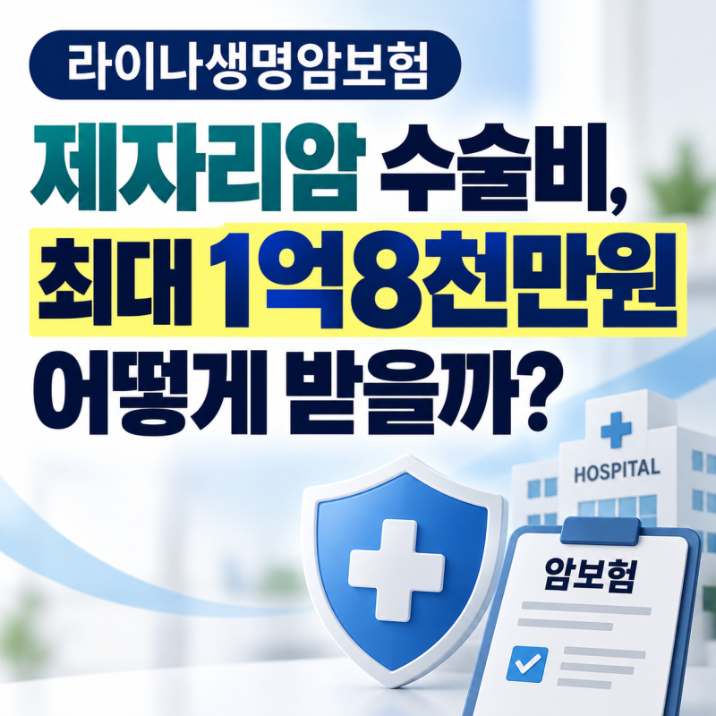 라이나생명암보험 제자리암 수술비, 최대 1억8천만원 어떻게 받을까?