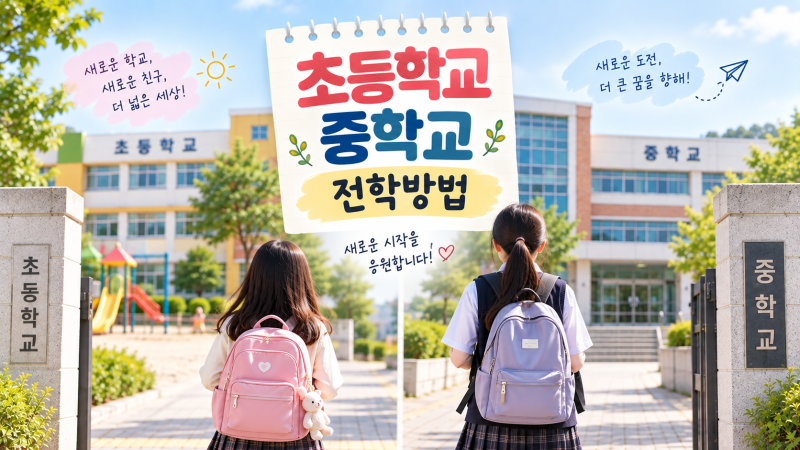 초등학교 중학교 전학방법 총정리｜전학 절차부터 필요서류까지
