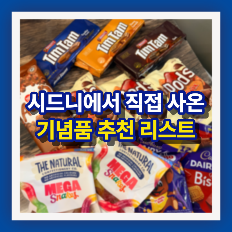 [시드니 기념품] 호주 여행에서 사오기 좋은 선물 추천 직접 사온 쇼핑리스트