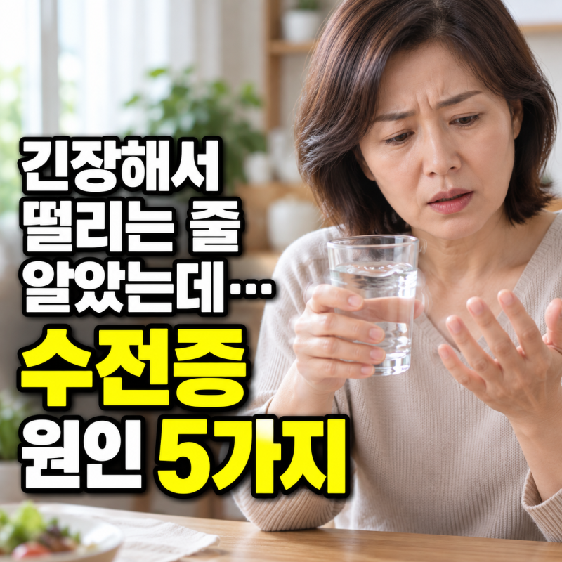“긴장해서 떨리는 줄 알았는데…” 수전증 원인이 될 수 있는 뜻밖의 문제 5가지