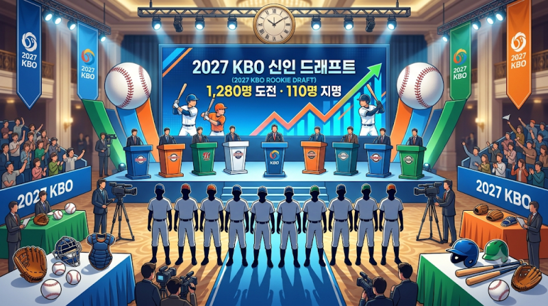 2027 KBO 프로야구 신인 드래프트 총정리 ⚾ 전체 1순위 하현승→롯데 박근서, ‘ML 67홈런’ 최....