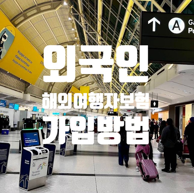 출국당일 외국인·이중국적자 무인증으로 해외여행자보험 간편가입방법(본국여행가능)