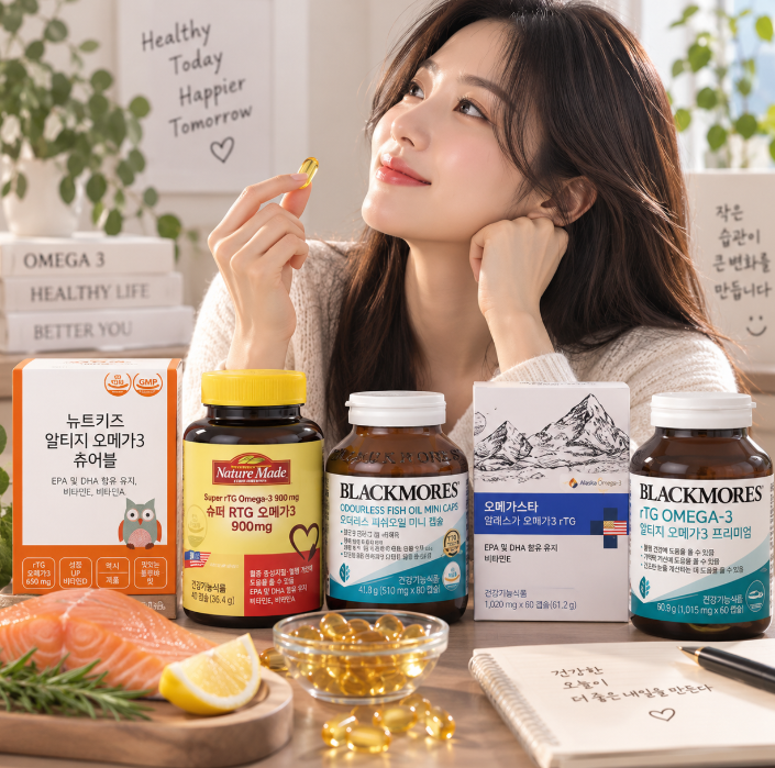 알티지 오메가3 영양제 추천 TOP5, RTG 오메가3 효능 효과 올바른 복용법