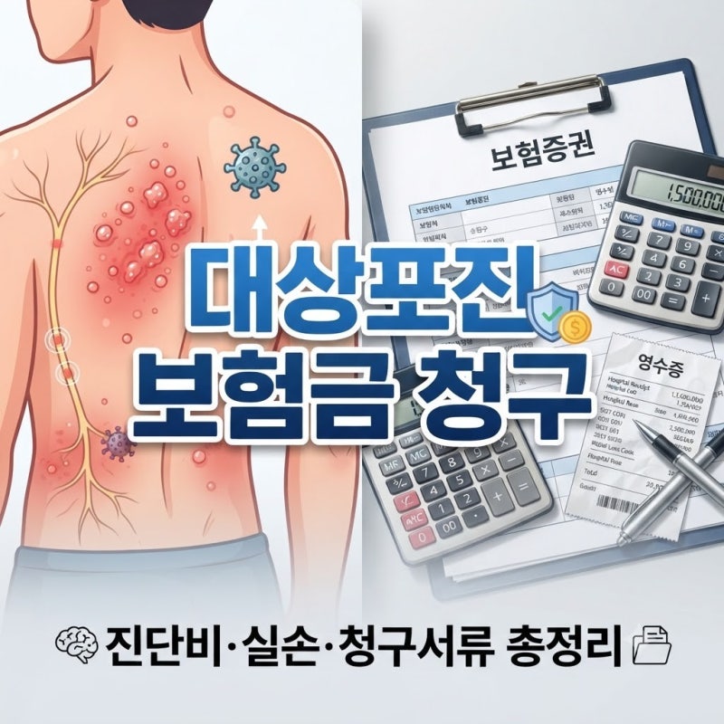 대상포진 보험금 청구, 실비 치료비부터 예방접종비까지