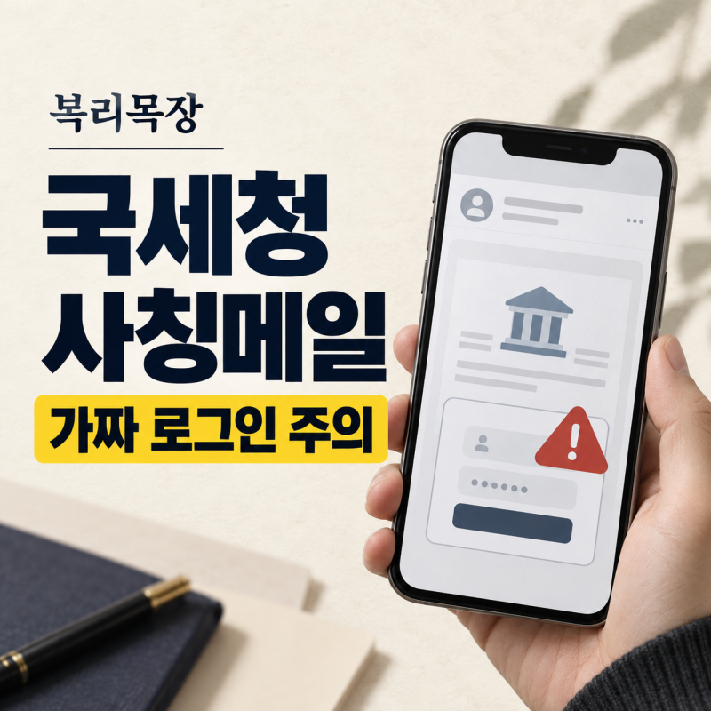 2026 국세청 사칭메일 구별법｜전자고지·가짜 네이버 로그인 주의