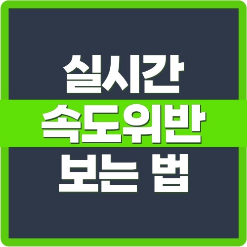 실시간 속도위반·신호위반 조회방법, 교통민원24 최근단속내역 확인하기