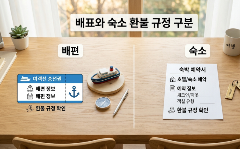 섬 여행 배편 결항되면 숙소도 환불될까? 배표·숙박 취소 기준