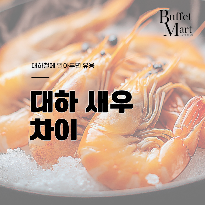 대하철에 알아두면 유용한 대하 새우 차이