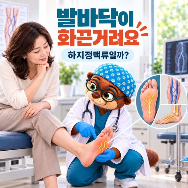 발바닥이 화끈거리고 아픈데 하지정맥류일까요? 신경·발질환 구분법