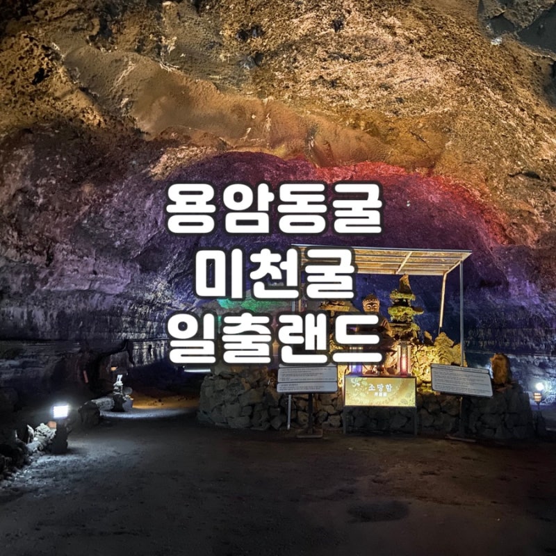 아이와 제주 동쪽 가볼만한 곳 일출랜드 미천굴 (반려견동반, 제주 족욕체험)