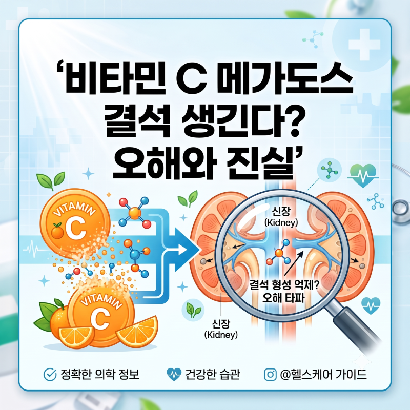 [비타민C의 진실 4편] "결석 생긴다던데요?" 비타민 C 메가도스를 둘러싼 3대 오해와 진실