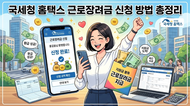 5월에 신청 놓쳤다면 확인이 필요합니다! 근로장려금 기한 후 신청 기간과 5% 감액 지급 기준 ....