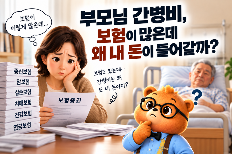 부모님 간병비, 보험이 많은데 왜 내 돈이 들어갈까?